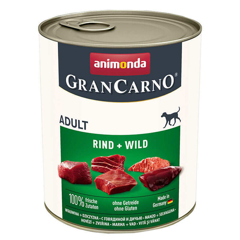 Animonda GranCarno Adult Beef+Game Консерви для собак з яловичиною та дичиною