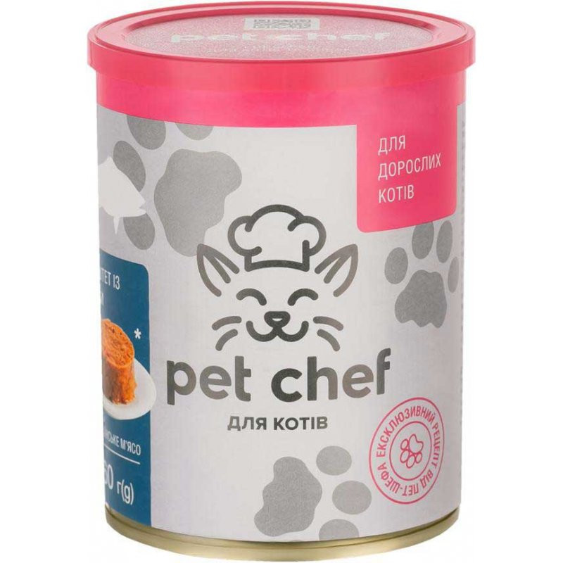 Pet Chef Консерви для кішок паштет з рибою
