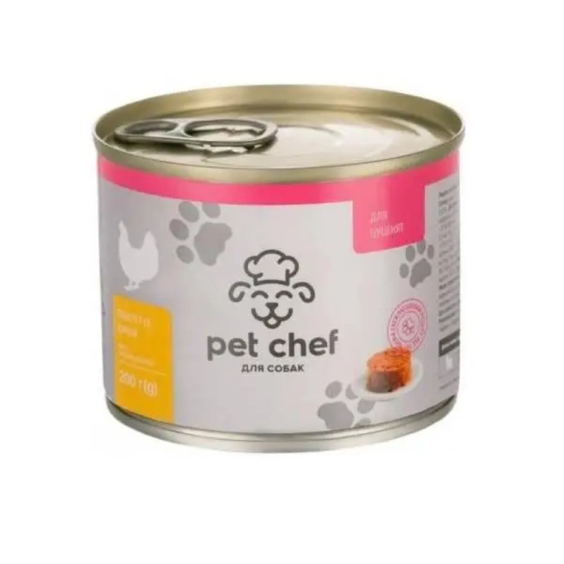 Pet Chef Консерви для цуценят паштет з куркою