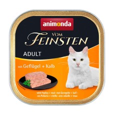 Animonda Vom Feinsten Adult with Poultry+Veal Консерви для котів з птахом та телятиною