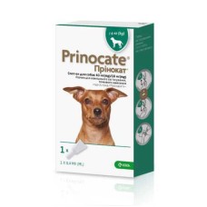 Prinocate Cat Прінокат Краплі на холку від бліх, кліщів та глистів для собак до 4 кг