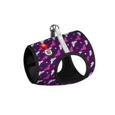 Collar Waudog Clothes Шлея для собак м'яка Чудо-жінка фіолет