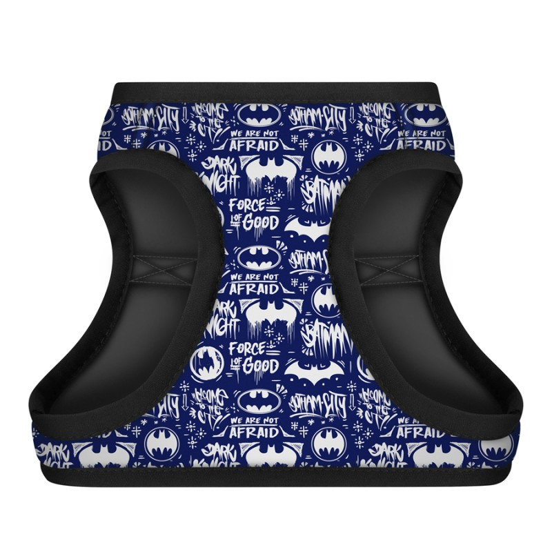 Collar Waudog Clothes Шлей для собак м'який Бетмен біло-блакитний