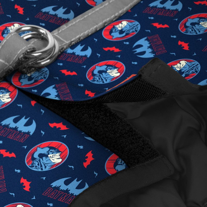 Collar Waudog Clothes Шлей для собак м'який Бетмен червоно-блакитний