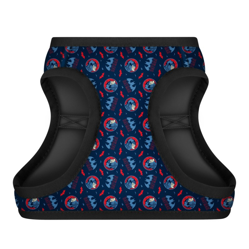 Collar Waudog Clothes Шлей для собак м'який Бетмен червоно-блакитний