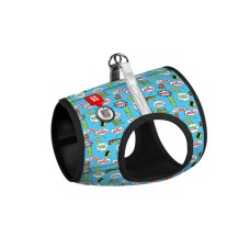Collar Waudog Clothes Шлея для собак м'яка Ліга Справедливості в блакитному