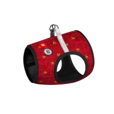 Collar Waudog Clothes Шлея для собак м'яка Супермен червоний