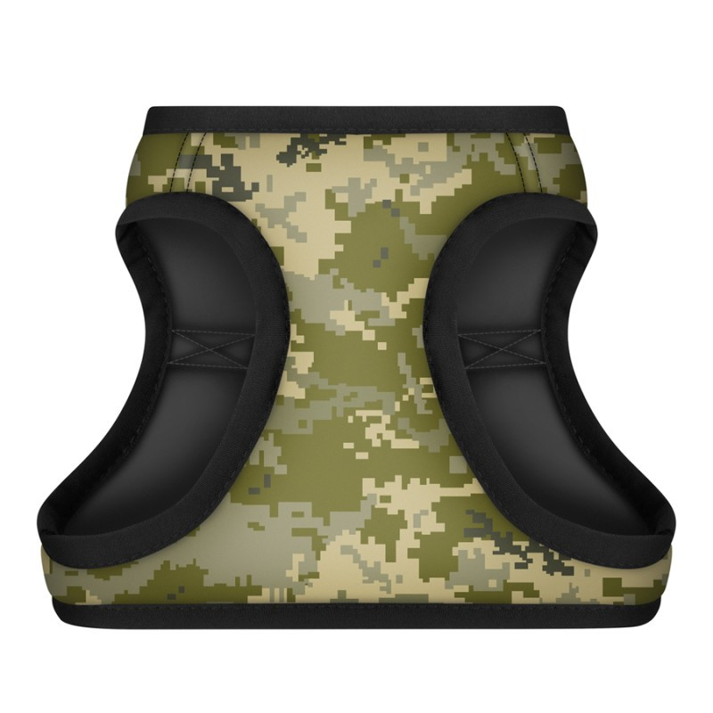 Collar Waudog Clothes Шлей для собак м'який Мілітарі