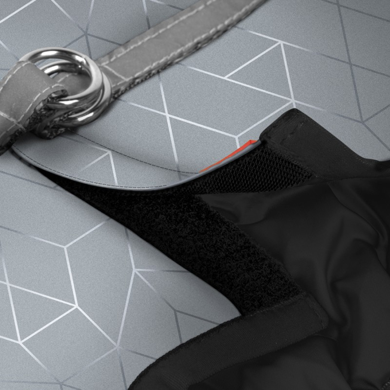 Collar Waudog Clothes Шлей для собак м'який з QR-паспортом, світловідбивна