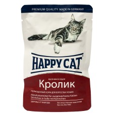Happy Cat mit Kaninchen in Sosse Консерви для дорослих кішок з кроликом у соусі
