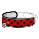 Collar Waudog Nylon Ергономічна накладка на нашийник Шотландка червона