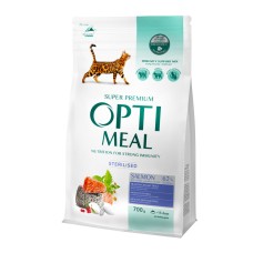 Optimeal Cat Adult Sterilised Salmon Сухий корм для дорослих стерилізованих кішок з лососем