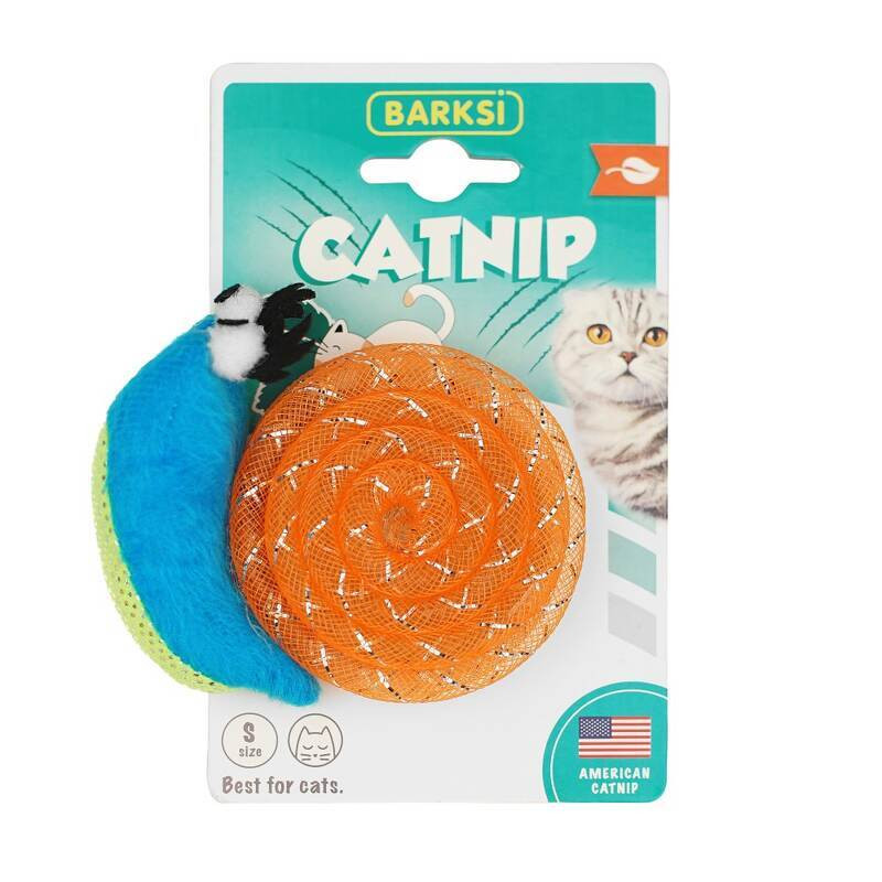 Barksi Catnip Іграшка для кішок равлик
