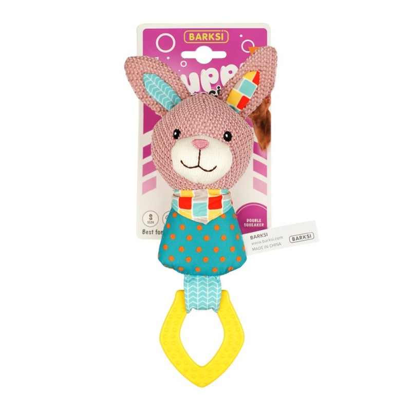 Barksi Puppy Rabbit Іграшка для цуценят та дрібних порід собак кролик