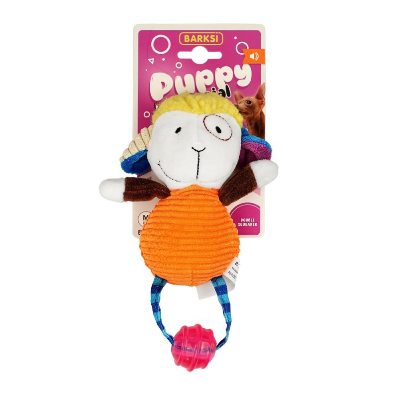 Barksi Puppy Special Іграшка для цуценят та дрібних порід собак овечка з м'ячиком