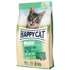 Happy Cat Minkas Perfect Mix Сухий корм для дорослих кішок з птахом ягнятком та рибою