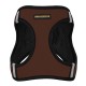 Bronzedog Sport Vest Шлей для собак неопрен 3D сітка коричневий