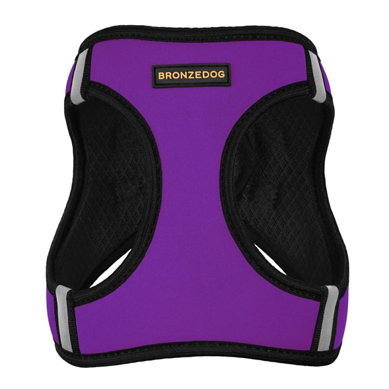 Bronzedog Sport Vest Шлей для собак неопрен 3D сітка фіолетовий
