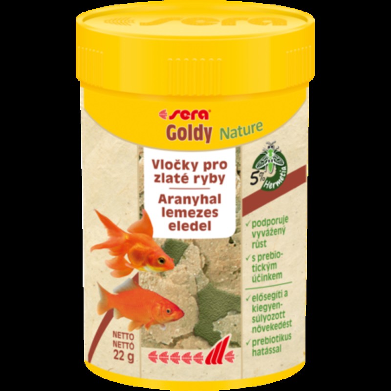 Sera Goldy Nature Корм для золотих рибок у пластівцях