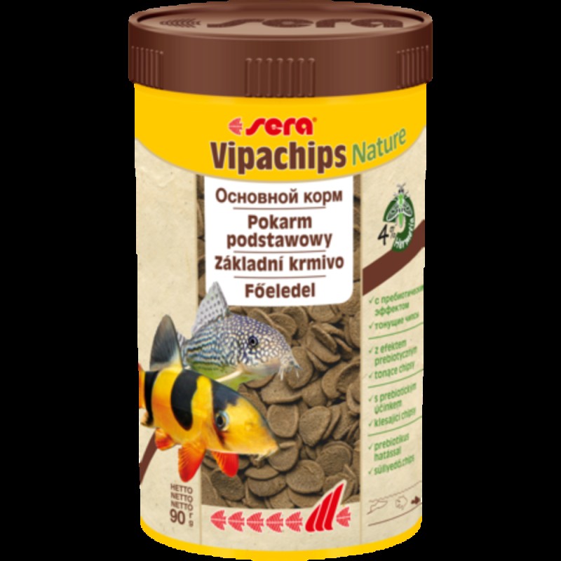 Sera Vipachips Nature Основний корм у вигляді чіпсів для всіх донних риб