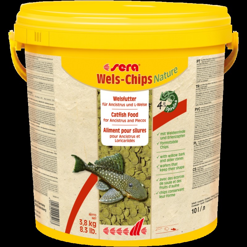 Sera Wels Chips Nature Корм у вигляді чіпсів для сомиків