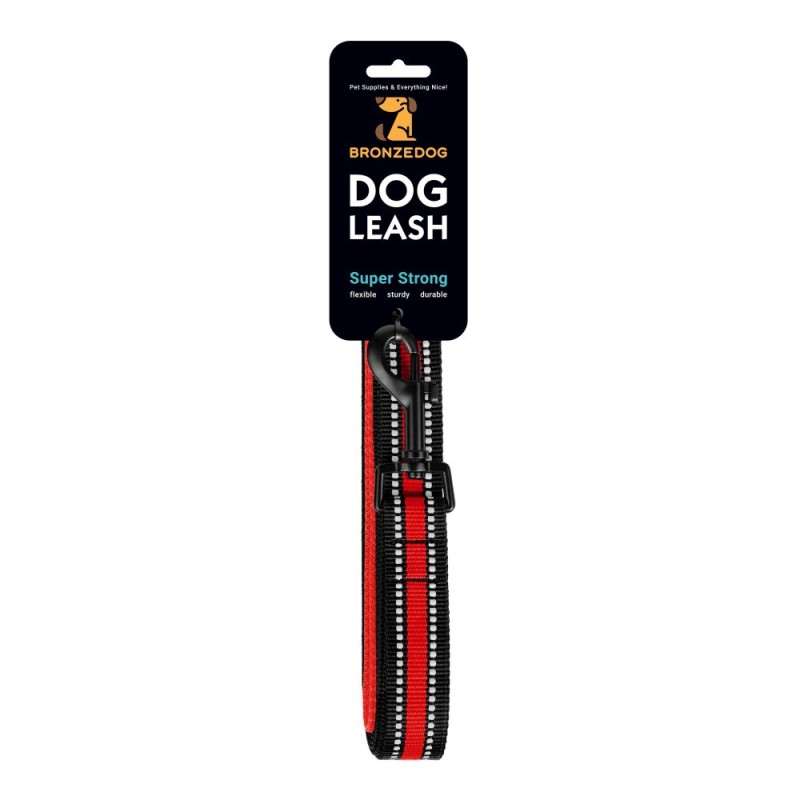 Bronzedog Mesh Повідець для собак 2 в 1 червоний