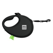 Collar WAUDOG R-leash Повідець-рулетка для собак із контейнером для пакетів чорна