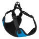 Bronzedog Sport Шлей для собак дрібних порід Неопрен 3D блакитна
