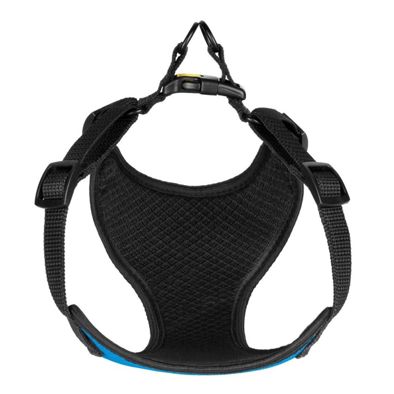 Bronzedog Sport Шлей для собак дрібних порід Неопрен 3D блакитна