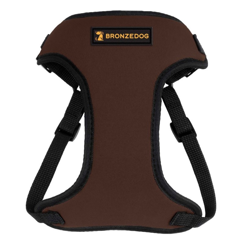 Bronzedog Sport Шлей для собак дрібних порід Неопрен 3D коричневий