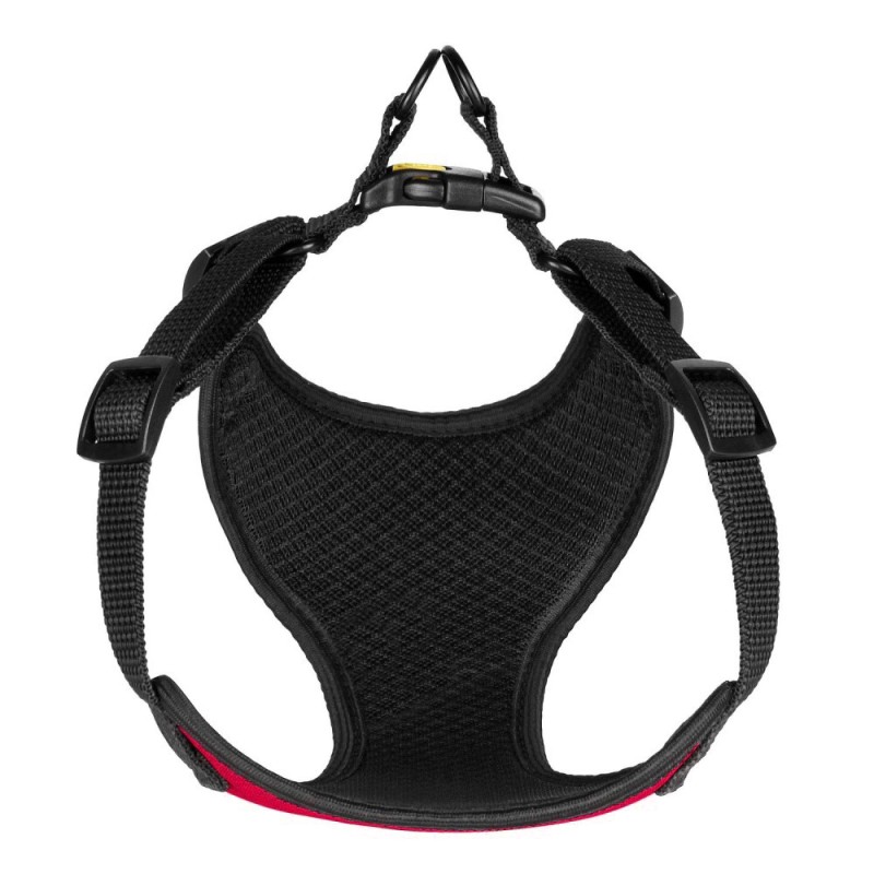 Bronzedog Sport Шлей для собак дрібних порід Неопрен 3D червона