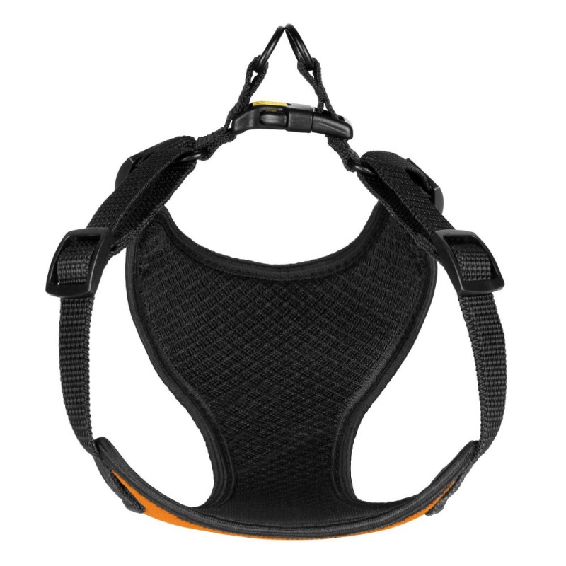 Bronzedog Sport Шлей для собак дрібних порід Неопрен 3D помаранчева