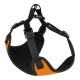 Bronzedog Sport Шлей для собак дрібних порід Неопрен 3D помаранчева
