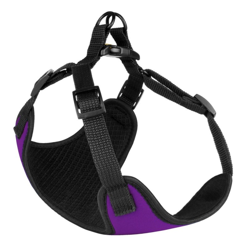 Bronzedog Sport Шлей для собак дрібних порід Неопрен 3D фіолетовий