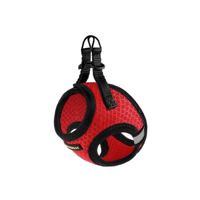 Bronzedog Mesh Vest Шлей для собак 3D сітка червона