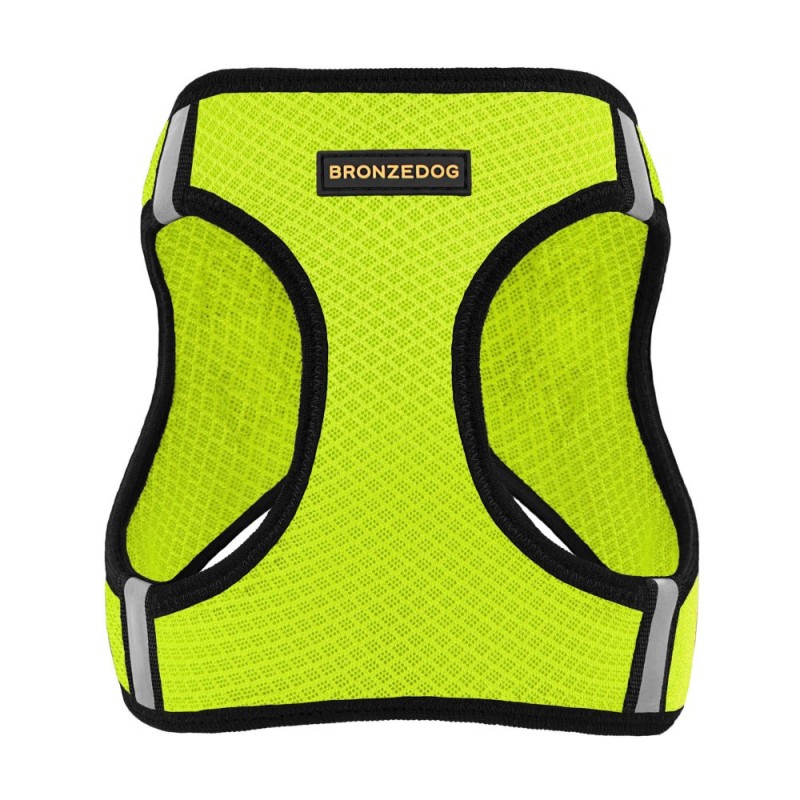 Bronzedog Mesh Vest Шлей для собак 3D лимонна сітка