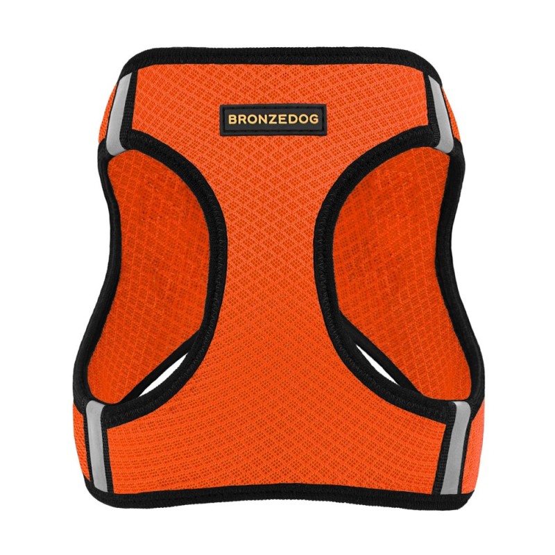 Bronzedog Mesh Vest Шлей для собак 3D сітка помаранчева