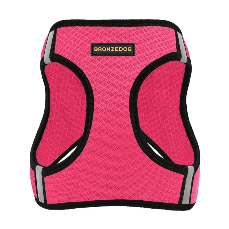 Bronzedog Mesh Vest Шлей для собак 3D сітка рожева