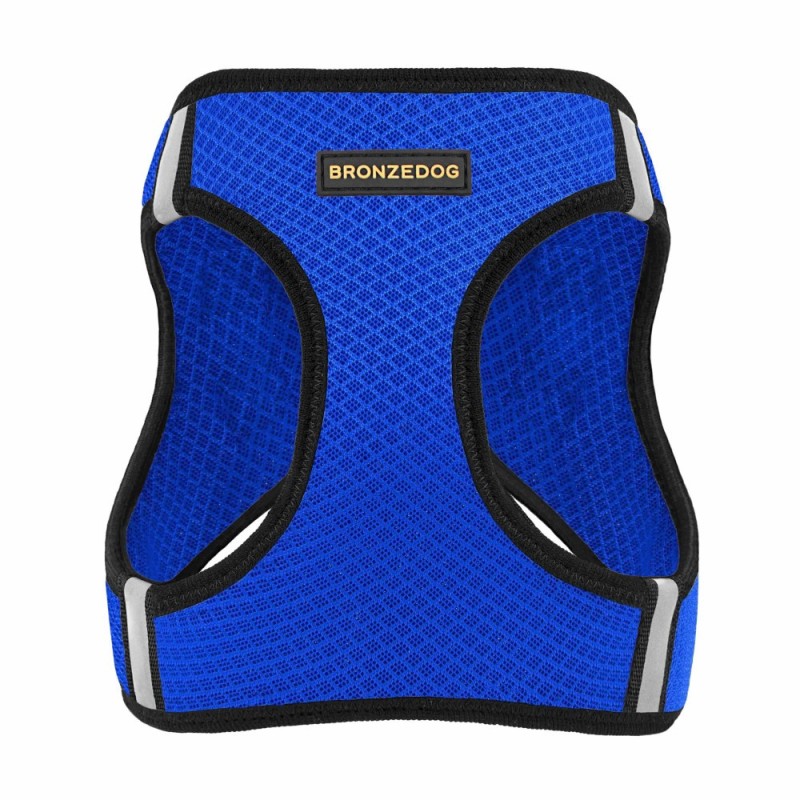 Bronzedog Mesh Vest Шлей для собак 3D сітка синя