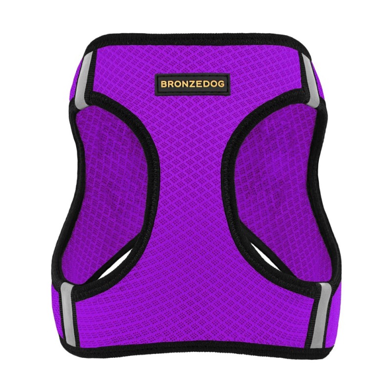 Bronzedog Mesh Vest Шлей для собак 3D сітка фіолетова