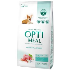 Optimeal Dog Puppy All Breed Сухий корм для цуценят всіх порід з індичкою