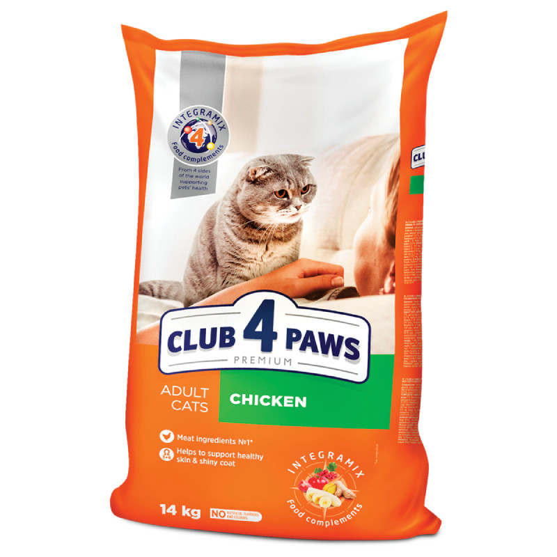 Club 4 Paws Premium Adult Chicken Сухий корм для дорослих кішок з куркою