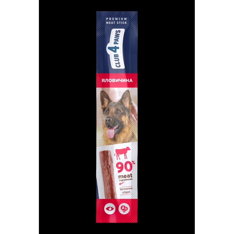 Club 4 Paws Premium Meat Stick М'ясна паличка для дорослих собак із яловичиною