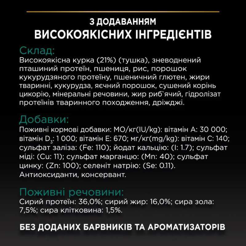 Pro Plan Adult Renal Plus Chicken Сухий корм для дорослих кішок з куркою