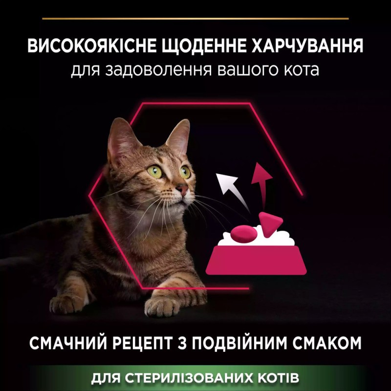 Pro Plan Adult Sterilised Savoury Duo Cod & Trout Сухий корм для стерилізованих кішок з тріскою та фореллю