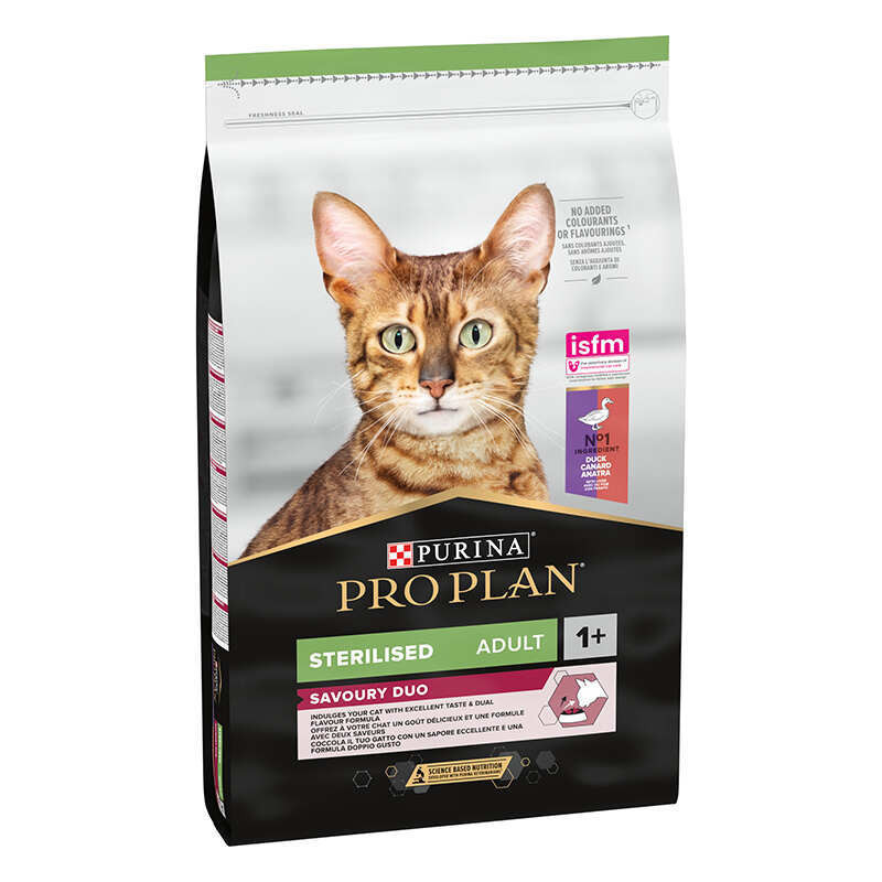 Pro Plan Adult Sterilised Savoury Duo Duck & Liver Сухий корм для стерилізованих кішок з качкою та печінкою
