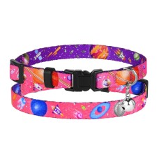 Bronzedog Urban Нашийник для котів космос рожевий