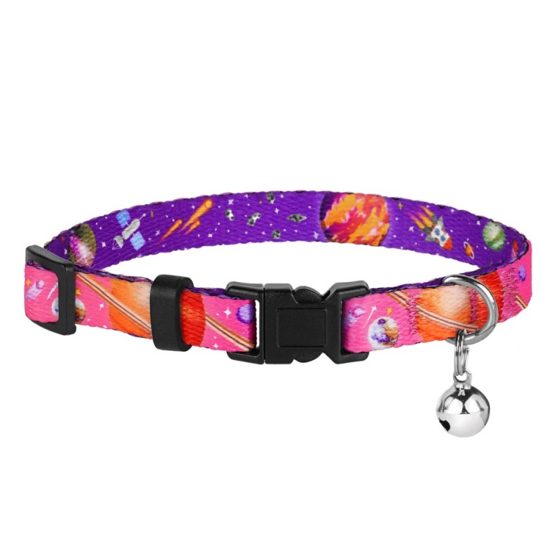 Bronzedog Urban Нашийник для котів космос рожевий