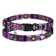 Bronzedog Urban Нашийник для кішок із пластиковою застібкою етнічний