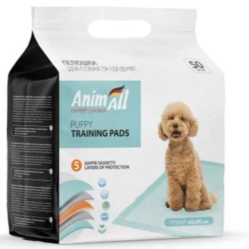 AnimAll Puppy Training Pads Пеленки для собак и щенков 60х90 см